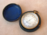 Victorian pocket barometer & altimeter signed J Cameron & Sons.